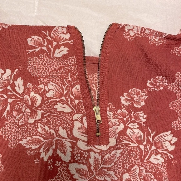 Pink Rose Floral 3/4 Sleeve Blouse - Picture 10 of 10